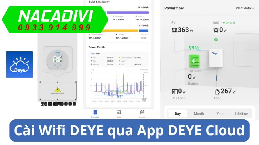 Hướng dẫn cài wifi Inverter DEYE